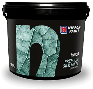 Nippon Paint MINOA PREMIUM SILK MATT — Шелковисто-матовая интерьерная краска
